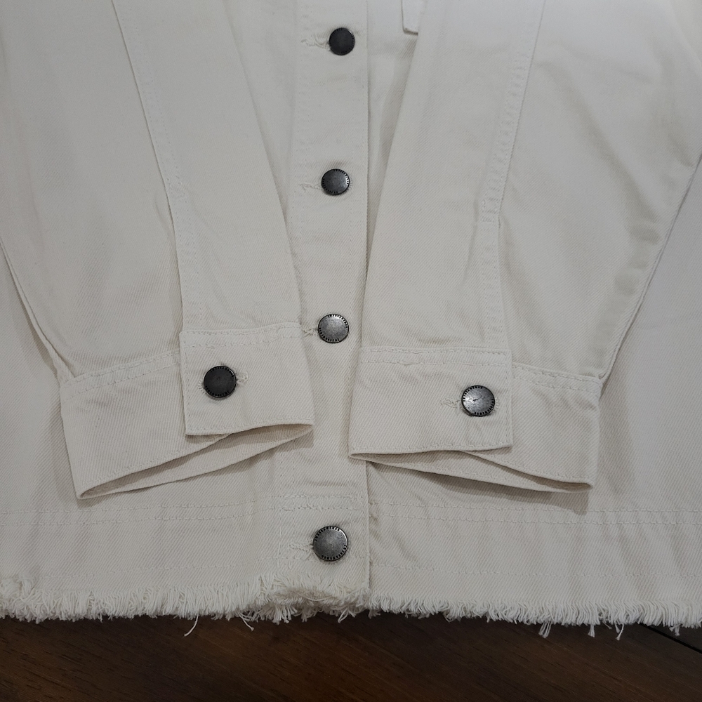 Zara Cream Button-Up Jacket - Picture 5 of 15
